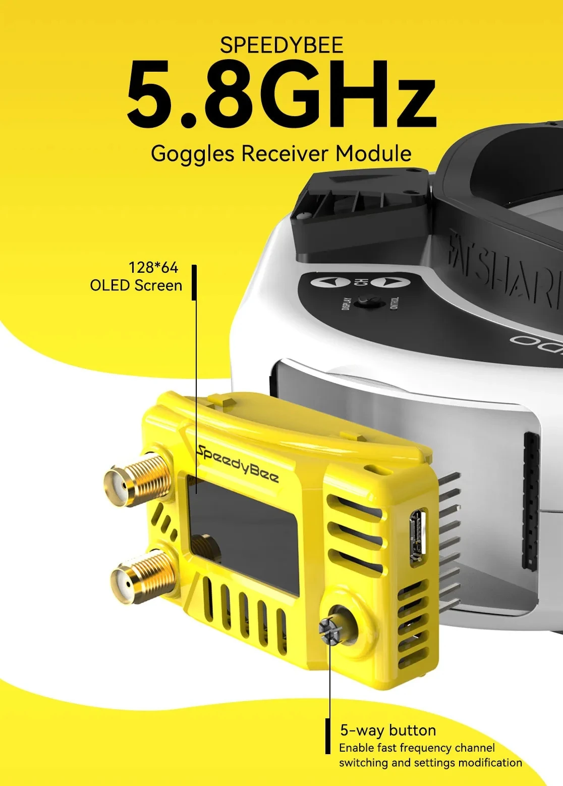 Drone Compass - Module de lunettes FPV SpeedyBee 5,8