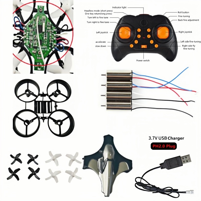 Eachine Drone E010 - Kit complet de drone DIY 2.4G